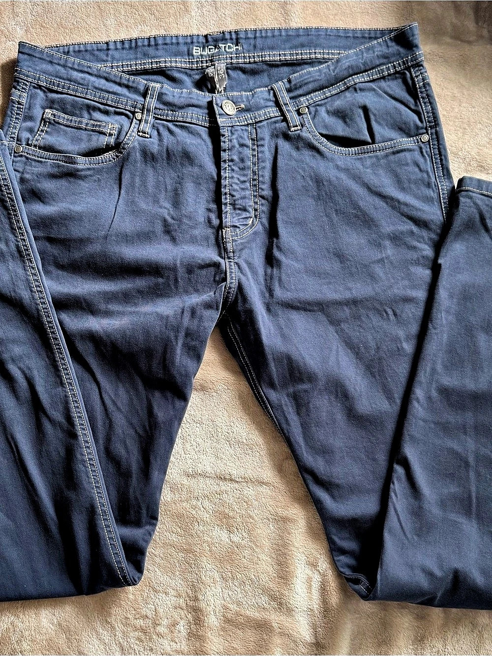 Bugatchi Men's Slim Jeans Blue Waist 36